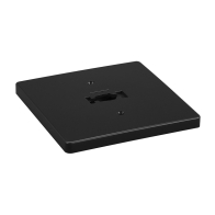 WAC Lighting H-Track Square Monopoint Canopy - 120V - Black