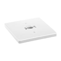 WAC Lighting H-Track Square Monopoint Canopy - 120V - White