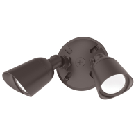 WAC Lighting Endurance Double Spot LED Wall Pack - 1,930 Lumens - 30W - 3000K - 120V - Bronze