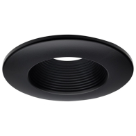 SATCO|NUVO Deep Baffle Trim - 5/6" - Black Finish