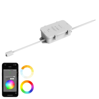 WAC Lighting Colorscaping LED RGBWW Snap-On Strip Light Controller - 100W - 12V - White