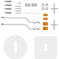 RAB BOA Edge Ceiling and Wall Mount Kit