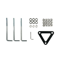 Westgate G2 Bollard Round Replacement Anchor Bolts & Mounting Plate