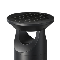 Westgate BOL G4 LED Solar Bollard Head - 3W - 4000K - 390 Lumens - Black