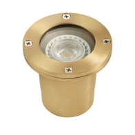Corona Lighting 5W LED Well Light - 2700K - 450 Lumens - 60 Degrees - 12V - Natural Brass