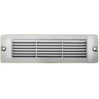 Corona Lighting LED Step Light - 5W - 3000K - 450 Lumens - 12V - Louvered - Silver Plated