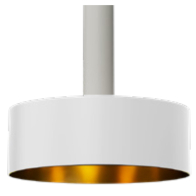 Westgate CMC2 14" Pan Shade - White / Gold