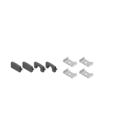 DiodeLED S1 Mounting Channel Accessory Pack - Black