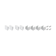 DiodeLED S2 Mounting Channel Accessory Pack - White