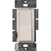 Lutron Diva LED+ Dimmer - Single Pole / 3-Way - 150W Max - Taupe