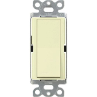 Lutron Claro Single-Pole Switch with Nightlight - 15A - Almond