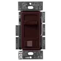 Lutron Skylark Contour LED+ Dimmer - Single Pole / 3-Way - Brown