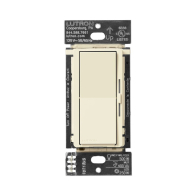 Lutron Diva LED+ Pro Max Dimmer Switch - Single Pole/Multi-Location - 250W LED/500W ELV/400VA MLV - Almond