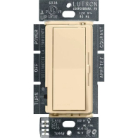 Lutron Diva LED+ Dimmer - Single Pole / 3-Way - 150W Max - Ivory