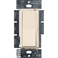 Lutron Diva LED+ Dimmer - Single Pole / 3-Way - 150W Max - Light Almond