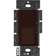 Lutron Diva Quiet Fan-Speed Control and Light Switch - Single Pole - Brown