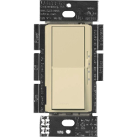 Lutron Diva Quiet Fan-Speed Control and Light Switch - Single Pole - Ivory