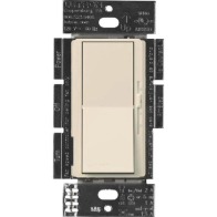 Lutron Diva Quiet Fan-Speed Control and Light Switch - Single Pole - Light Almond