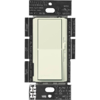 Lutron Diva Quiet Fan-Speed Control and Light Switch - Single Pole - Biscuit