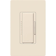 Lutron Maestro Electronic Low-Voltage Dimmer - 600W Max - 120V - Light Almond