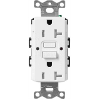 Lutron Claro 20A GFCI Receptacle - Tamper Resistant - Snow