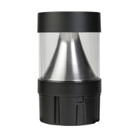 Keystone Cone Reflector Flat Top Bollard Head - Photocell - 14 | 19 | 24W - CCT Selectable - 120-277V - Black