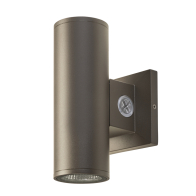 Keystone Sentinel 3” Direct/Indirect Wall Mount Cylinder - Photocell - 6 | 8 | 10W - CCT Selectable - 120-277V - Bronze