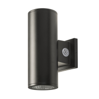 Keystone Sentinel 4” Direct/Indirect Wall Mount Cylinder - Photocell - 12 | 16 | 20W - CCT Selectable - 120-277V - Black