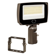 Keystone XFit LED Flood Light - Slipfitter + Trunnion Mount - 100 | 90 | 80W - CCT Selectable - 120-277V - Bronze