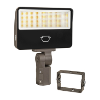 Keystone XFit LED Flood Light - Slipfitter + Trunnion Mount - 80 | 90 | 100W - CCT Selectable - On/Off Photocell - 120-277V - Bronze