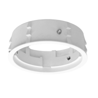 Lotus Wood Ceiling Trimless Installation for 2" Round LED-2-S15W-T / LED-2-S11W-T - White