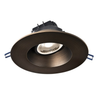 Lotus 6" Round Regressed Gimbal LED Downlight - 15W - CCT Selectable - 1,400 Lumens - 120V - Oil Rubbed Bronze