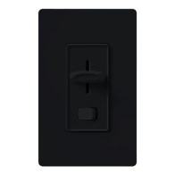 Lutron Skylark Preset Single-Pole Dimmer with On/Off Switch - 1000W Max - Black