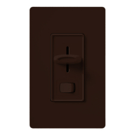 Lutron Skylark Preset Single-Pole Dimmer with On/Off Switch - 1000W Max - Brown
