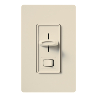 Lutron Skylark Preset Single-Pole Dimmer with On/Off Switch - 1000W Max - Light Almond