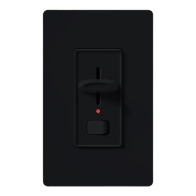 Lutron Skylark Preset Single-Pole Dimmer with Nightlight - 1000W Max - Black