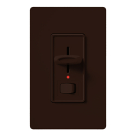 Lutron Skylark Preset Single-Pole Dimmer with Nightlight - 1000W Max - Brown