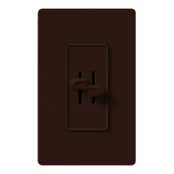 Lutron Skylark Dual Slide-to-Off Fan and Light Control - Brown