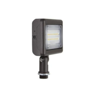 MaxLite Slim LED Flood Light - 1,630 Lumens - 4000K - Knuckle Mount - 120-277V - Bronze