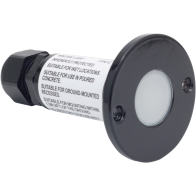 NSL LED Minidisc Light - Amber LED - Black Finish - 12V