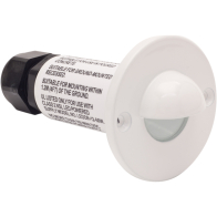NSL LED Minidisc Scoop Light - Amber LED - White Finish - 12V