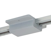 Nora Lighting Two-Circuit Track System Floating Canopy Feed - Silver