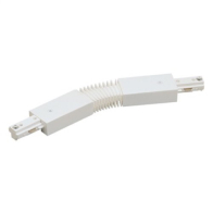 Nora Lighting One-Circuit Track System Flexible Connector - White