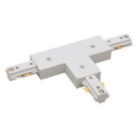 Nora Lighting Two-Circuit Track System T-Connector - White