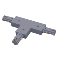 Nora Lighting Two-Circuit Track System T-Connector - Silver