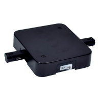 Nora Lighting One-Circuit Track System In-Line Live End Feed w/ Circuit Limiter - 1A - Black