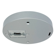 Nora Lighting Round Monopoint for Aiden Track Head - Silver