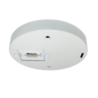 Nora Lighting Round Monopoint for Aiden Track Head - White