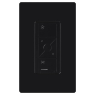 Lutron Caseta Wireless In-Wall Fan Control - 120V - Black