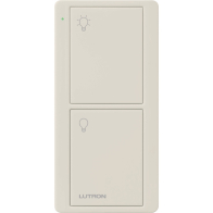 Lutron 2-Button Pico Smart Remote - Light Icons - Light Almond